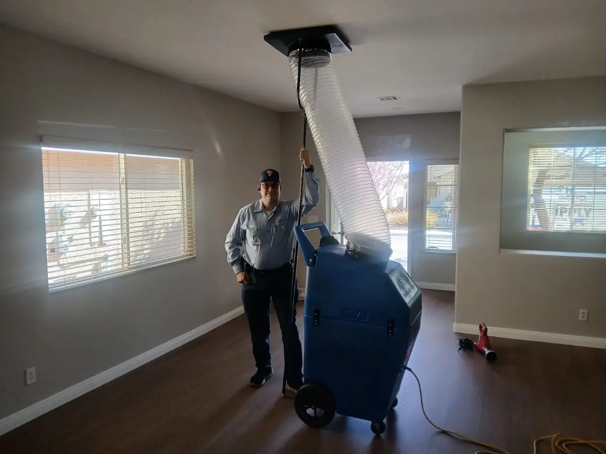 Professional Dryer Vent Cleaning work inside a Kansas City home